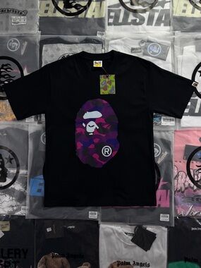 BAPE Color Camo Big Ape Head T-shirt ‘Black’